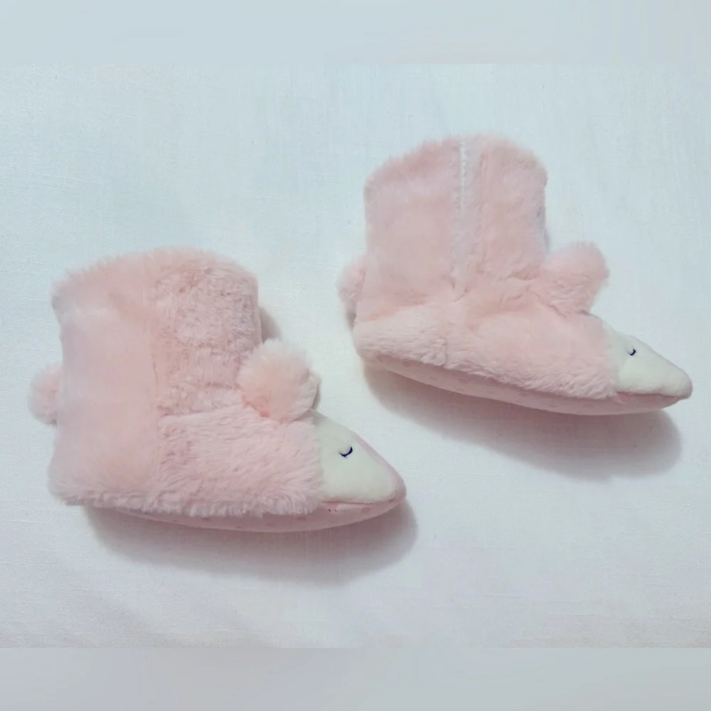 Cat & Jack | Little Kid Lama Flower Crown House Slippers | Large (9/10)